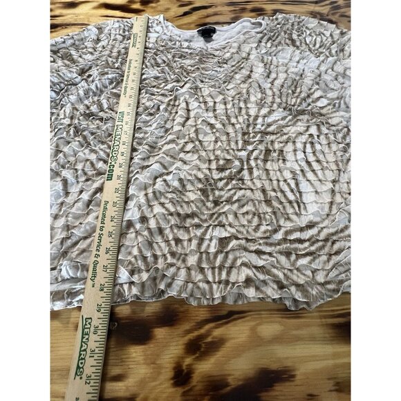 Maggie Barnes Top Blouse Plus Size 5X Pleated Ruffle Style Classic Business City - Picture 4 of 7